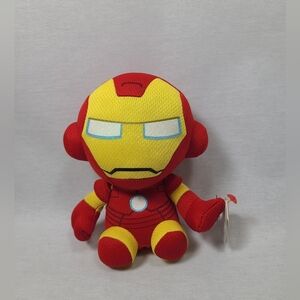 TY Beanie Babies Marvel Super Heroes Iron Man Plush 2017 6"- NWT